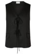 Neo Noir - Malino Structure Waistcoat 164047 - Black Online Sale