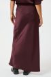 Forudbestilling - Neo Noir - Vicky Heavy Sateen Skirt 159588 - Burgundy Online Sale