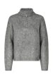 Modström - Kanemd Zip T-Neck - 7088 Dark Grey Melange Online