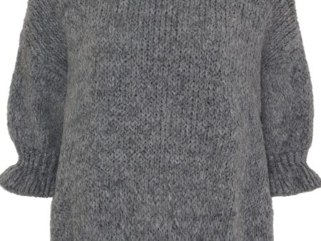 Marta Du Chateau - Mdcodette Knit 9162 - Medium Grey Hot on Sale