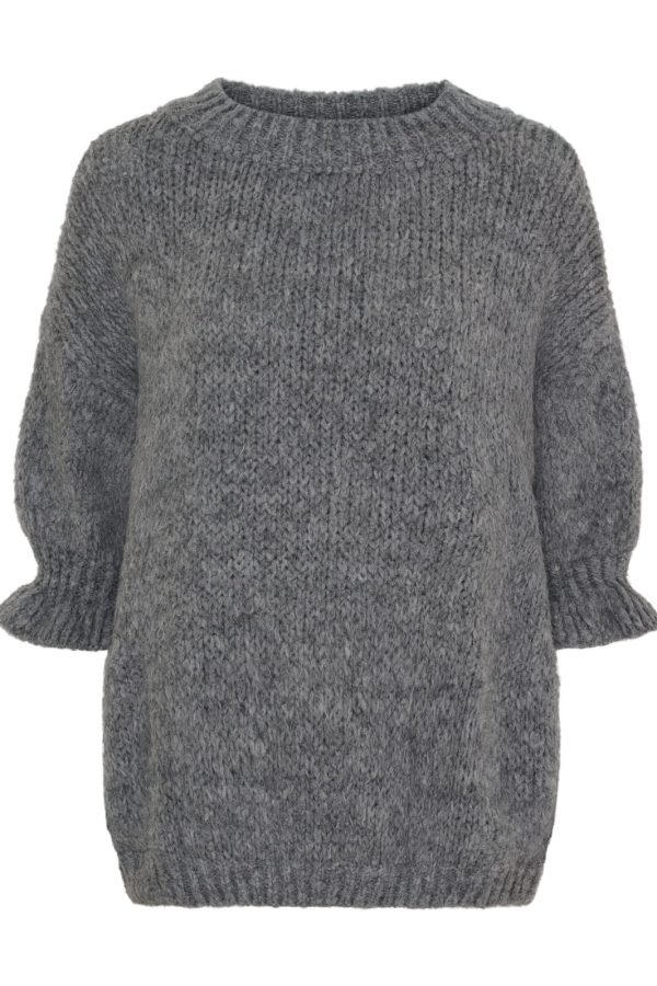 Marta Du Chateau - Mdcodette Knit 9162 - Medium Grey Hot on Sale