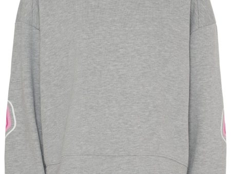 Marta Du Chateau - Mdcnadine Sweatshirt 69407 - Light Grey For Cheap