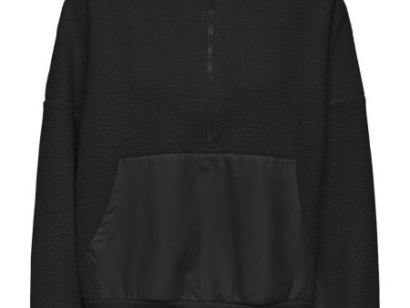 Only - Onllia Life L S Half Zip Teddy Swt - 4674076 Black Online now