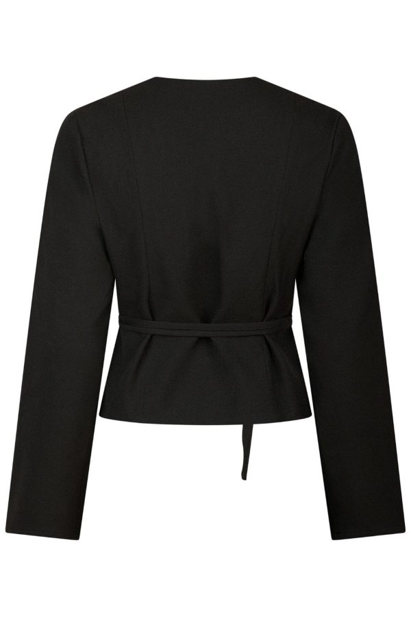 Neo Noir - Simmi Wrap Blouse 164152 - Black Fashion