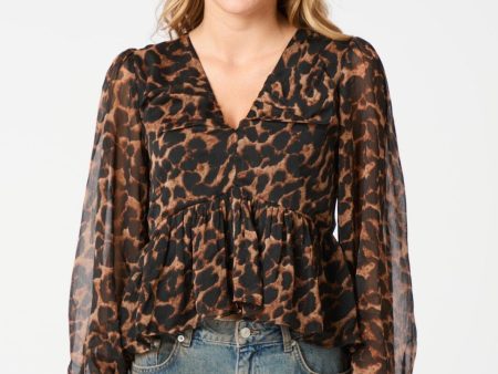 Neo Noir - Timmy Leo Blouse 164310 - Leopard Cheap