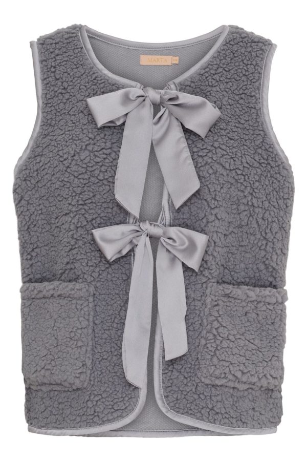 Marta Du Chateau - Mdcgudrun Vest 24583 - Dark Grey Online Hot Sale