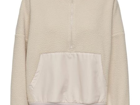 Only - Onllia Life L S Half Zip Teddy Swt - 4604580 Birch For Cheap