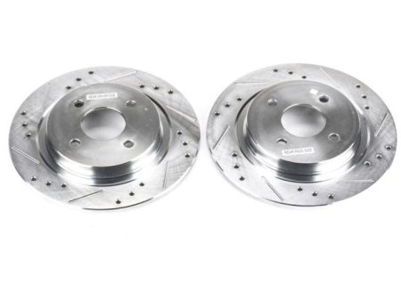 Power Stop 02-04 Ford Focus Rear Evolution Drilled & Slotted Rotors - Pair For Sale