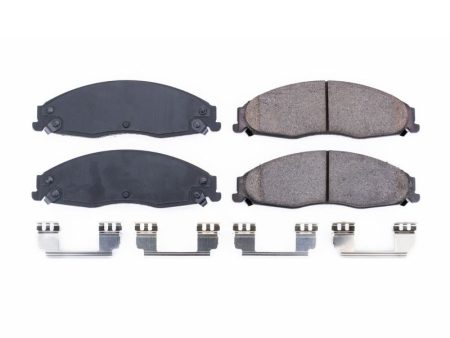 Power Stop 03-07 Cadillac CTS Front Z17 Evolution Ceramic Brake Pads w Hardware on Sale