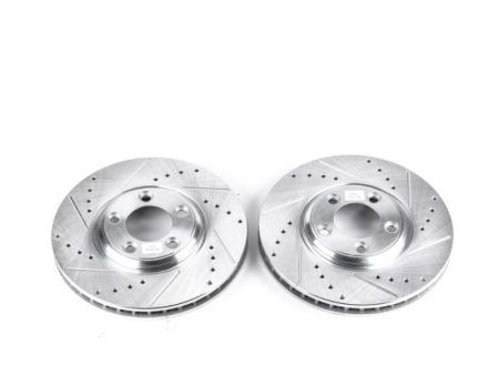 Power Stop 02-05 Ford Thunderbird Front Evolution Drilled & Slotted Rotors - Pair For Sale