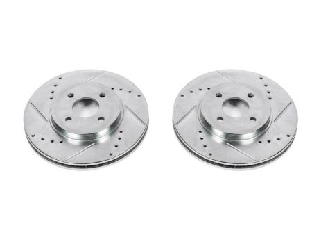 Power Stop 02-04 Ford Focus Front Evolution Drilled & Slotted Rotors - Pair For Cheap