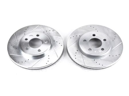 Power Stop 03-11 Ford Crown Victoria Front Evolution Drilled & Slotted Rotors - Pair For Discount