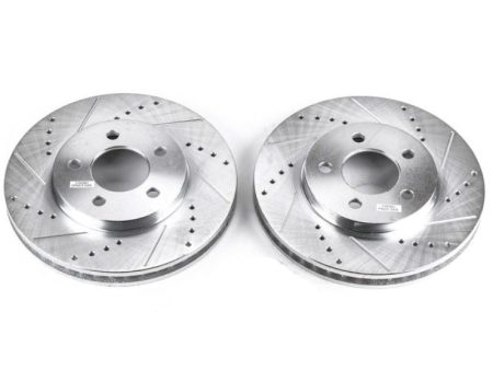 Power Stop 05-10 Ford Mustang Front Evolution Drilled & Slotted Rotors - Pair Hot on Sale