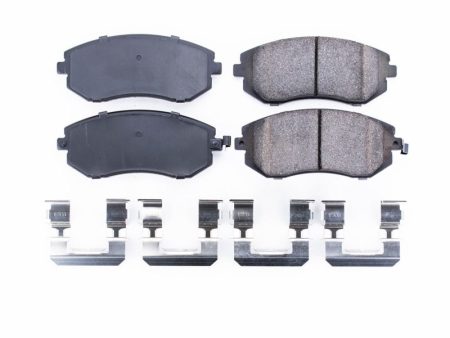 Power Stop 05-06 Saab 9-2X Front Z17 Evolution Ceramic Brake Pads w Hardware Supply