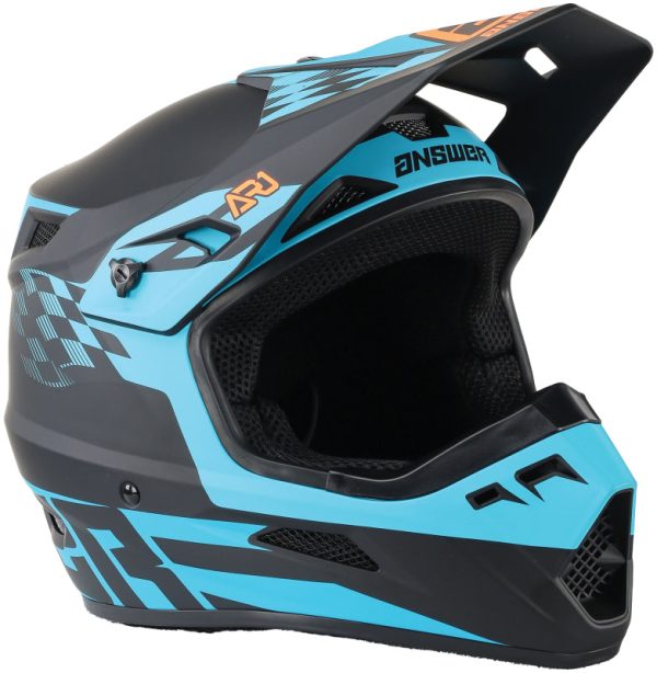 Answer AR1 Sweep Helmet Black Astana Hyper Orange Youth - Large For Sale