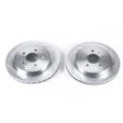 Power Stop 03-07 Cadillac CTS Rear Evolution Drilled & Slotted Rotors - Pair Hot on Sale