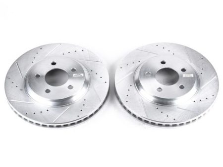 Power Stop 05-14 Ford Mustang Front Evolution Drilled & Slotted Rotors - Pair Sale