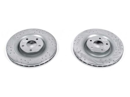 Power Stop 06-13 Chevrolet Corvette Front Evolution Drilled & Slotted Rotors - Pair For Discount