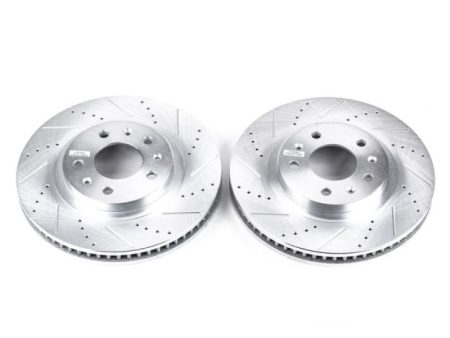 Power Stop 03-07 Cadillac CTS Front Evolution Drilled & Slotted Rotors - Pair Online Sale