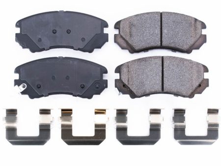 Power Stop 07-10 Hyundai Elantra Front Z17 Evolution Ceramic Brake Pads w Hardware Cheap