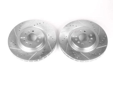 Power Stop 04-07 Cadillac CTS Front Evolution Drilled & Slotted Rotors - Pair For Discount