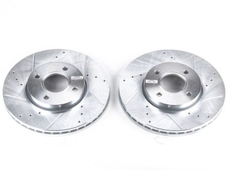 Power Stop 05-07 Ford Focus Front Evolution Drilled & Slotted Rotors - Pair Sale