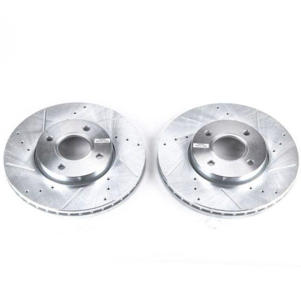 Power Stop 05-07 Ford Focus Front Evolution Drilled & Slotted Rotors - Pair Sale