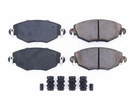 Power Stop 02-08 Jaguar X-Type Front Z17 Evolution Ceramic Brake Pads w Hardware For Sale