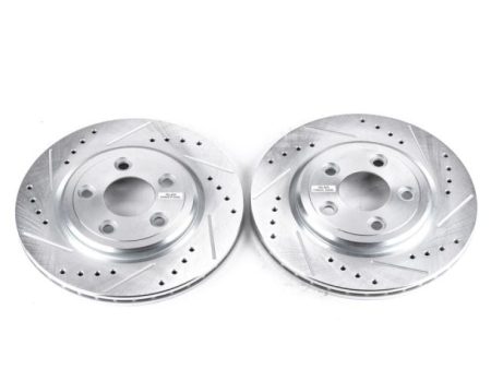 Power Stop 02-05 Ford Thunderbird Rear Evolution Drilled & Slotted Rotors - Pair Sale