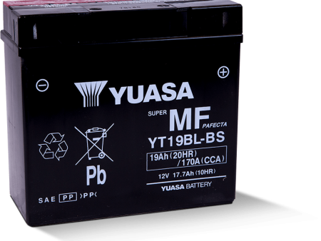 Yuasa YT19BL-BS Maintenance Free AGM 12 Volt Battery (Bottle Supplied) Online