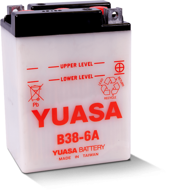 Yuasa B38-6A Conventional 6 Volt Battery Fashion