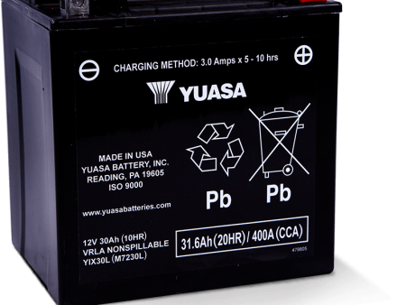 Yuasa YIX30L Maintenance Free AGM 12 Volt Battery on Sale