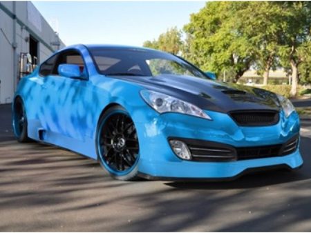 2010-2012 Hyundai Genesis Coupe C-FX Fiberglass Hood Fashion