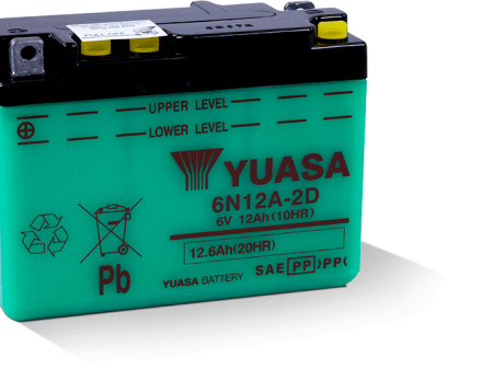 Yuasa 6N12A-2D Conventional 6 Volt Battery Online